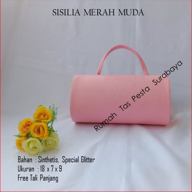 Tas Mewah,Tas Selempang,Tas Termurah,SISILIA MERAH MUDA