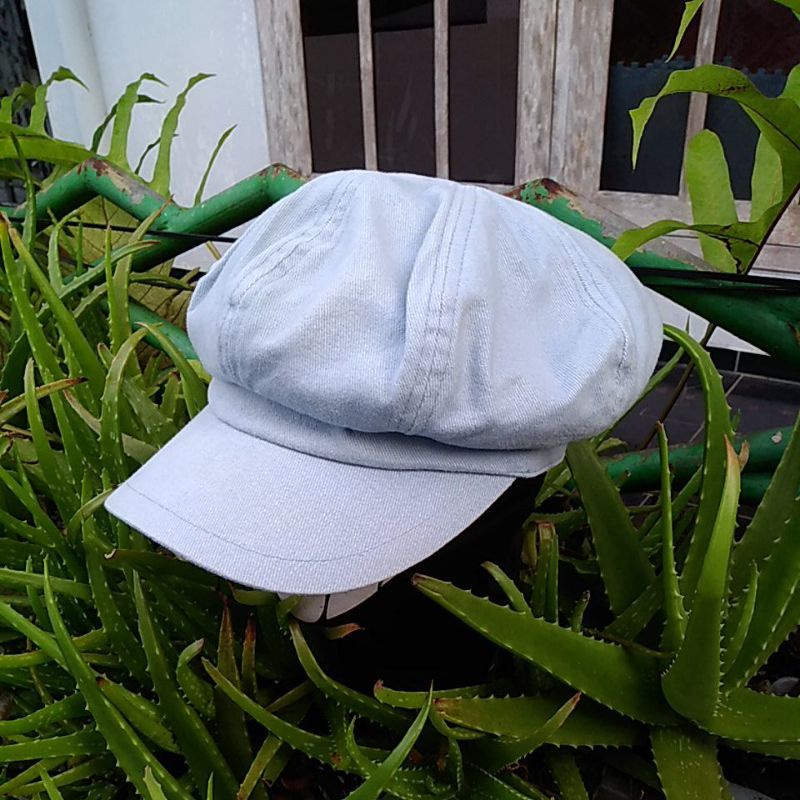 TOPI SECOND NEWSBOY HAT DENIM