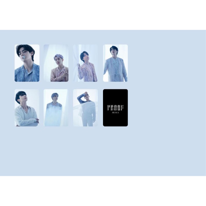 Unofficial photocard BTS Proof