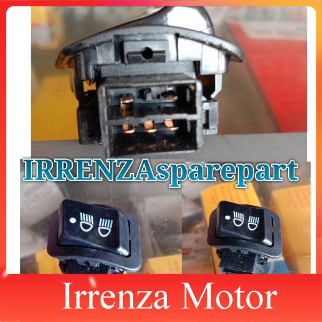 Saklar lampu tombol lampu Dim soket tiga vario 110 125 150, Led