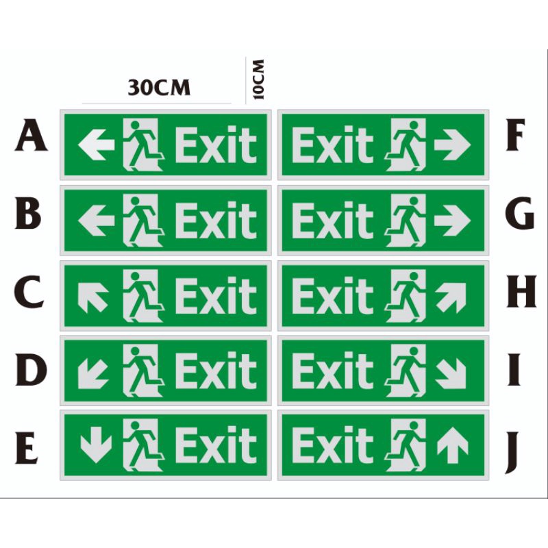 

Sticker cutting. Exit. Jalur evakuasi TERBARU