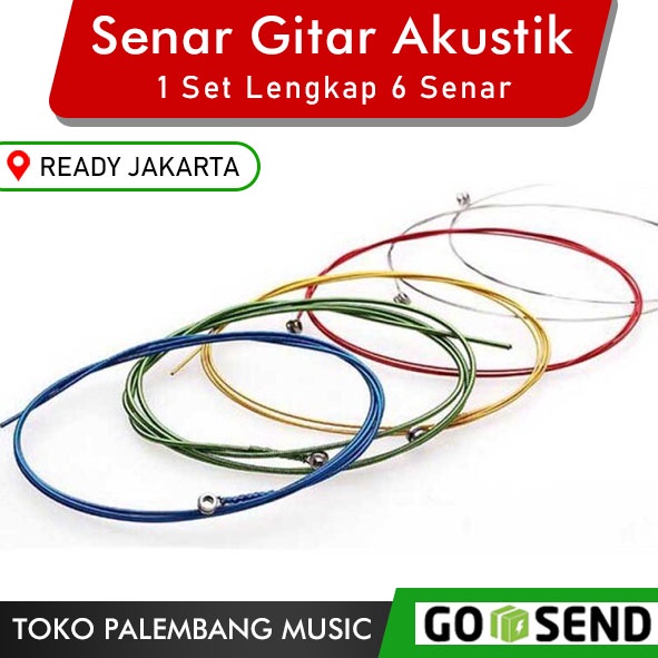 Senar Pelangi Senar Gitar Akustik Pelangi Akustik Senar Gitar Pelangi 6 Senar 1 Set