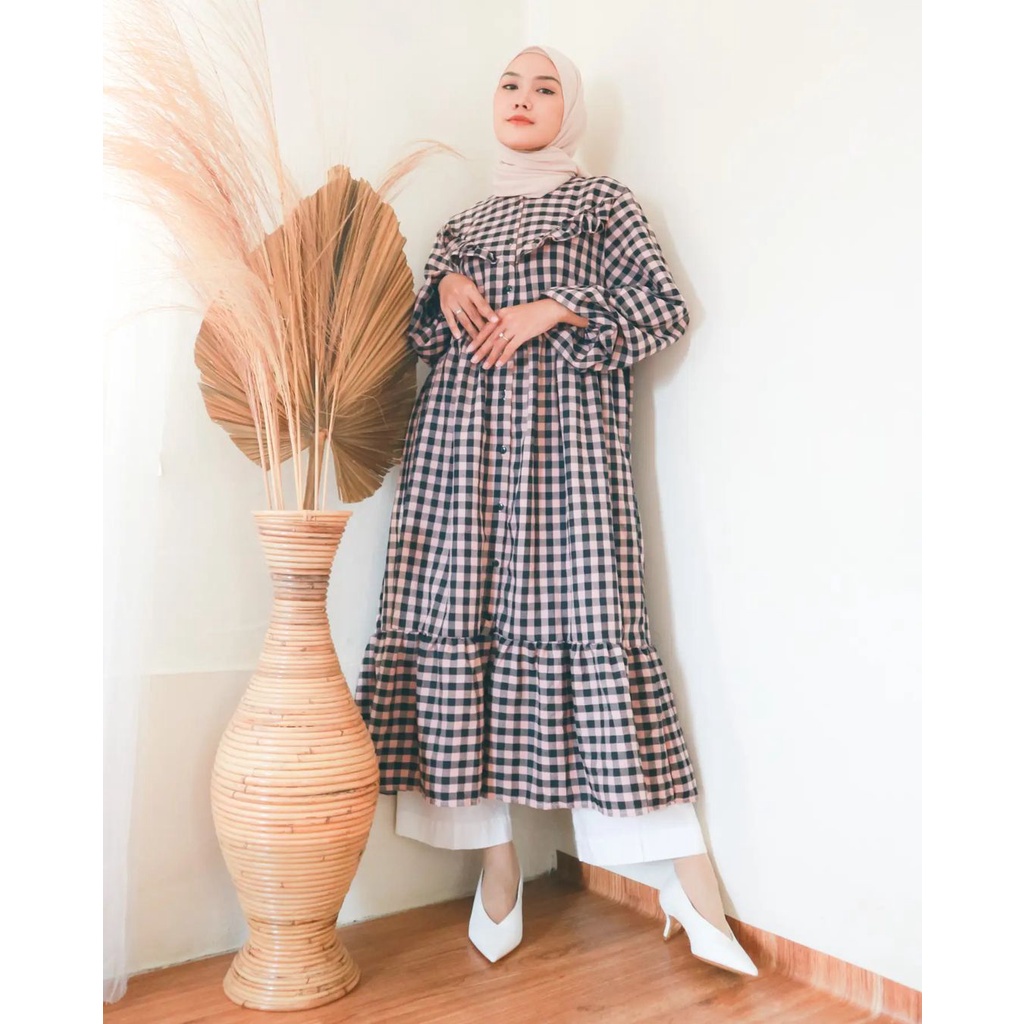 (OOTD HIJAB) MIDI DRESS/ DRESS KOREAN STYLE/ BUSUI FRIENDLY/ TERLARIS