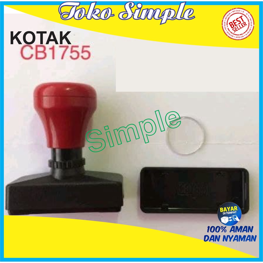 

GAGANG STEMPEL FLASH UKURAN 17X55 STEMPEL WARNA