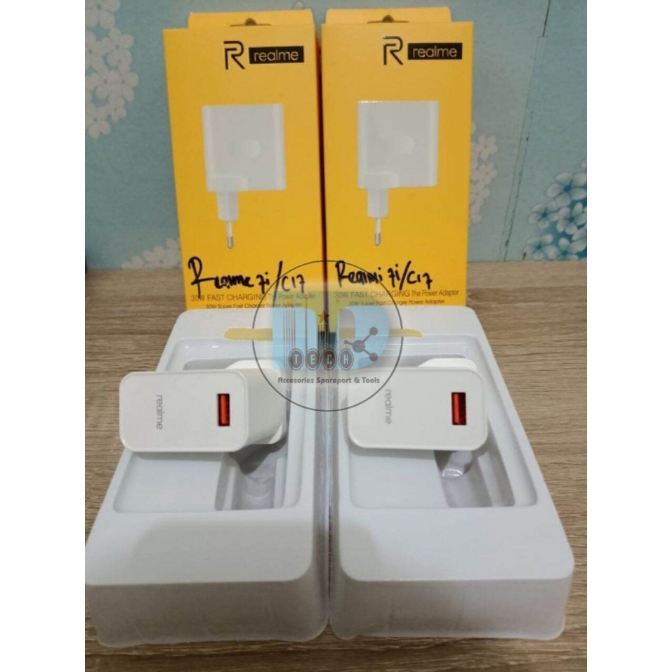 Charger Casan Realme C17 / Realme 7i 30W Fast Charging