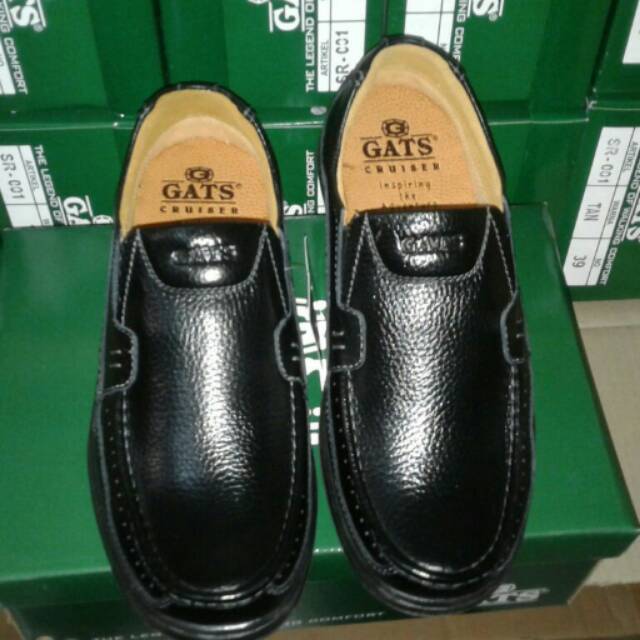 SEPATU  PANTOFEL KULIT MERK GATS BR 5502 ORIGINAL