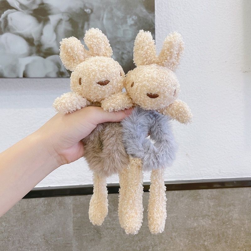 PLUSH BEAR RABBIT SCRUNCHY / IKAT RAMBUT KOREA ANAK KECIL BONEKA BERUANG KELINCI / SCRUNCHIE /IKAT RAMBUT KOREA ANAK KECIL BONEKA BERUANG KELINCI / SCRUNCHIE / KUNCIR TEDDY BEAR / IKAT RAMBUT BEAR