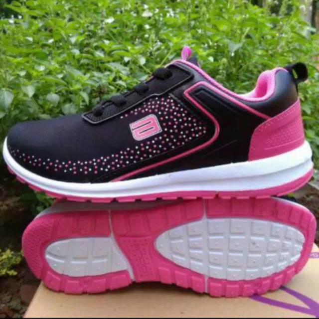  Sepatu  Wanita Sepatu  Ando  Tiffany Hitam  Pink Dijamin 