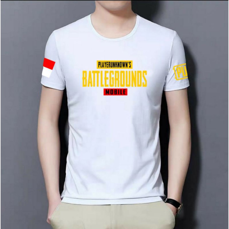 BAJU KAOS OBLONG PRIA PUBG ATASAN TSHIRT COWOK DISTRO LENGAN PENDEK