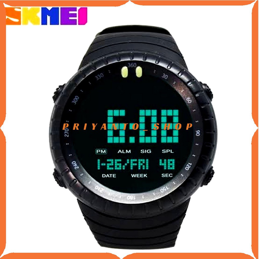 Strap Tali Jam Tangan Skmei 1992 SKMEI 1992 Hitam Rubber Skmei 1992 Hitam