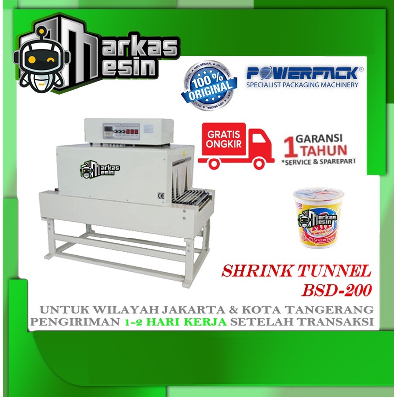 

Mesin Penyusut Shrink Wrap Tunnel Packaging BSD-200
