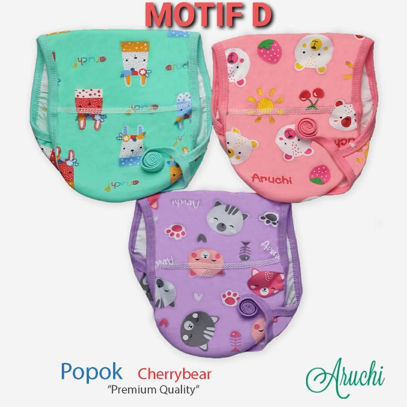 ARUCHI Popok Bayi 3 Pcs / Popok Kain Newborn SNI