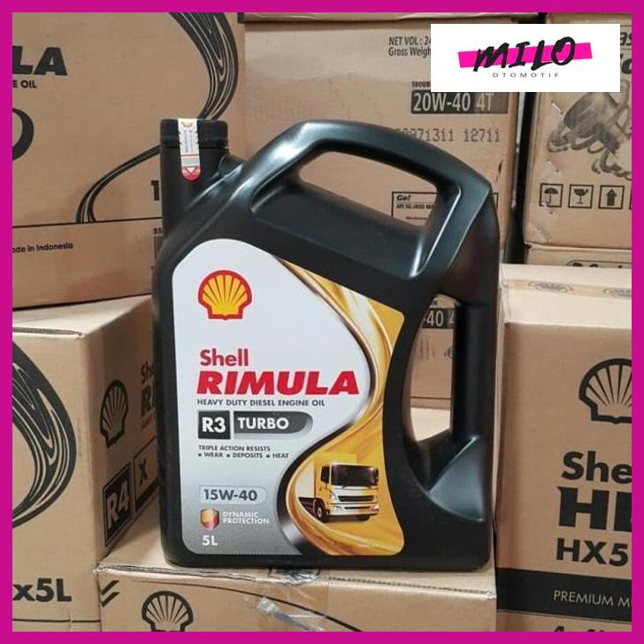Oli Shell Rimula R3 Turbo 15W-40 5 Lt Diesel Original -66220 Sale