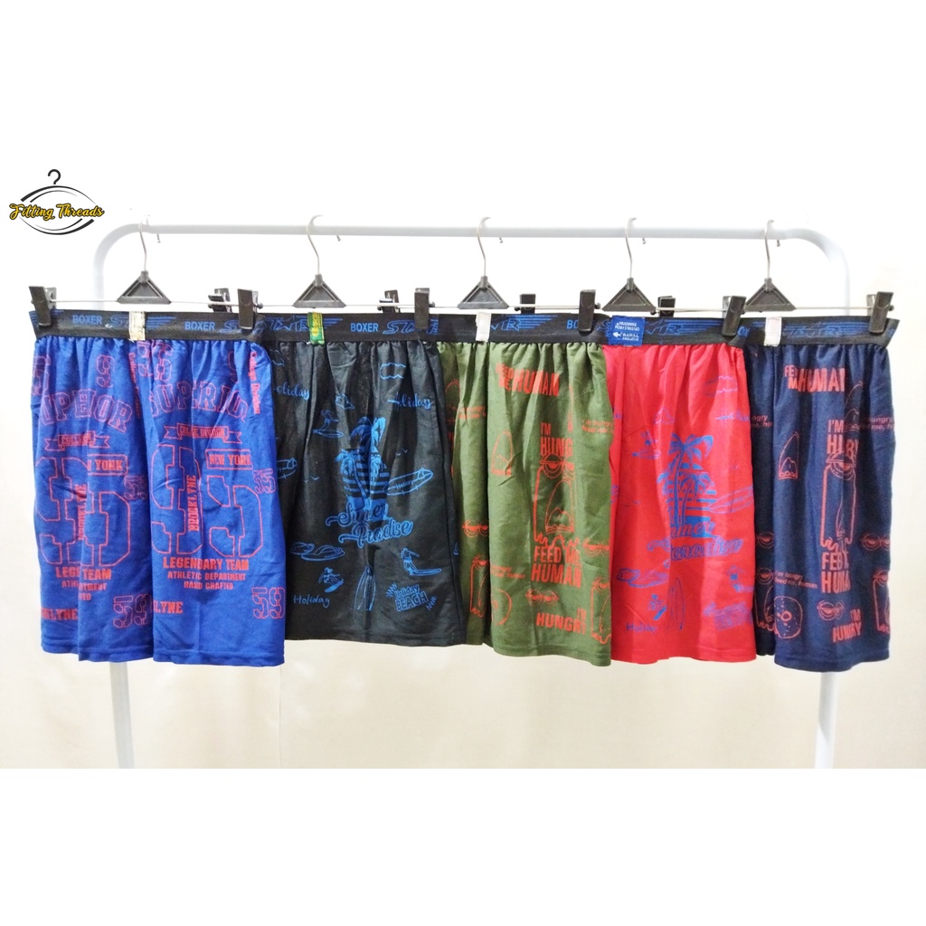 Celana Boxer Pendek Pria Dewasa / Celana Kolor Motif Remaja Cowok / Celana Hawai Santai