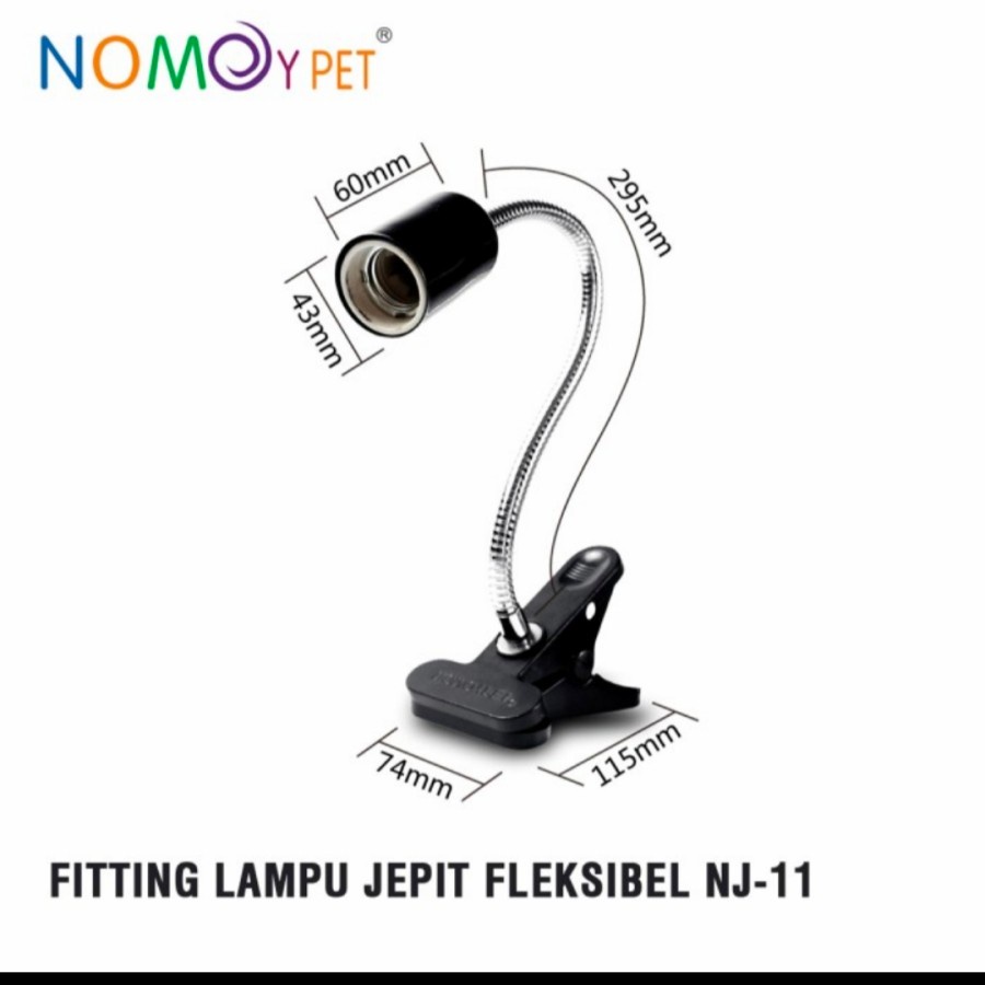 FITTING LAMPU JEPIT FLEKSIBEL NOMOY NJ-11 WITH ON/OFF SWITCH