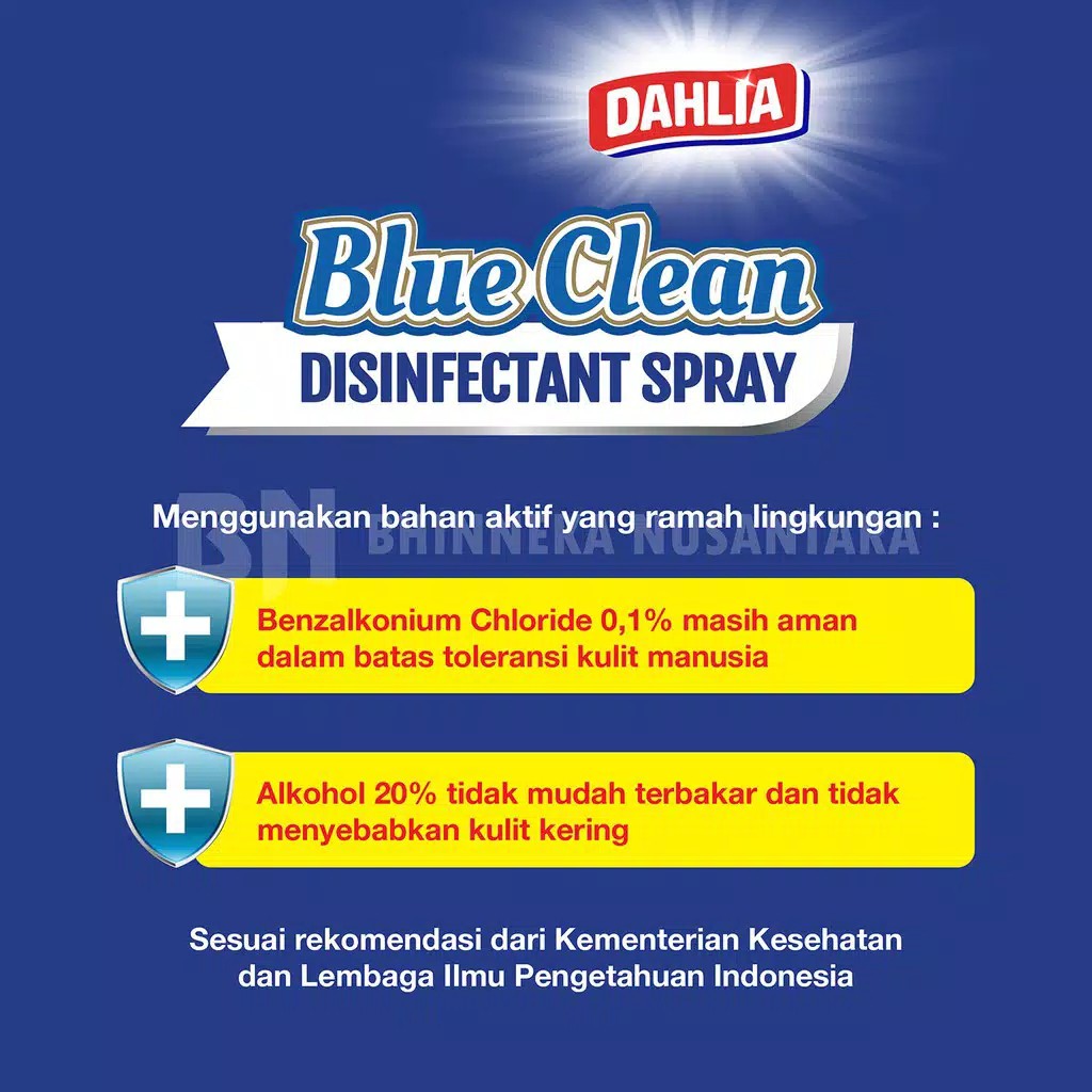 Dahlia Blue Clean Disinfectant Spray Refill 1000 ml