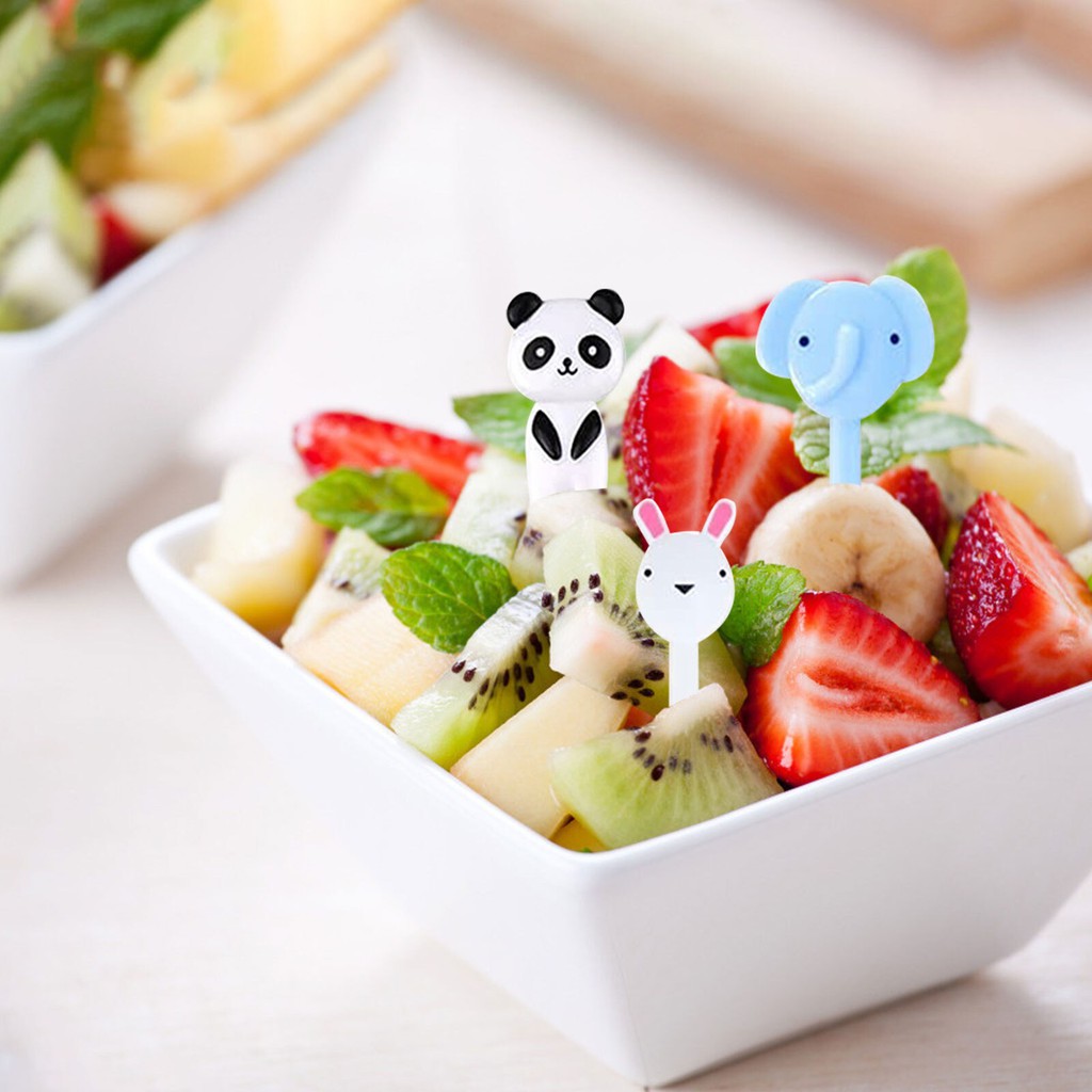 10 Pcs Kids Bento Foodpick Garpu Bekal Anak Tusukan Tusuk Makanan Buah