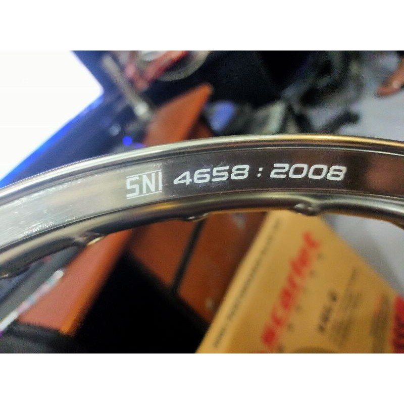 SCARLET RIM VELG WR KOTAK 160 RING 17 GOLD BLACK SILVER BLUE PURPLE TITAN ORANGE RED GREEN