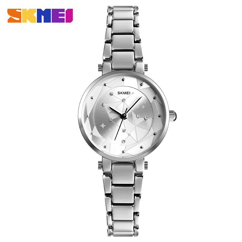 SKMEI 1411 Jam Tangan Wanita Women Watches Luxury Alloy Strap Fashion Quartz