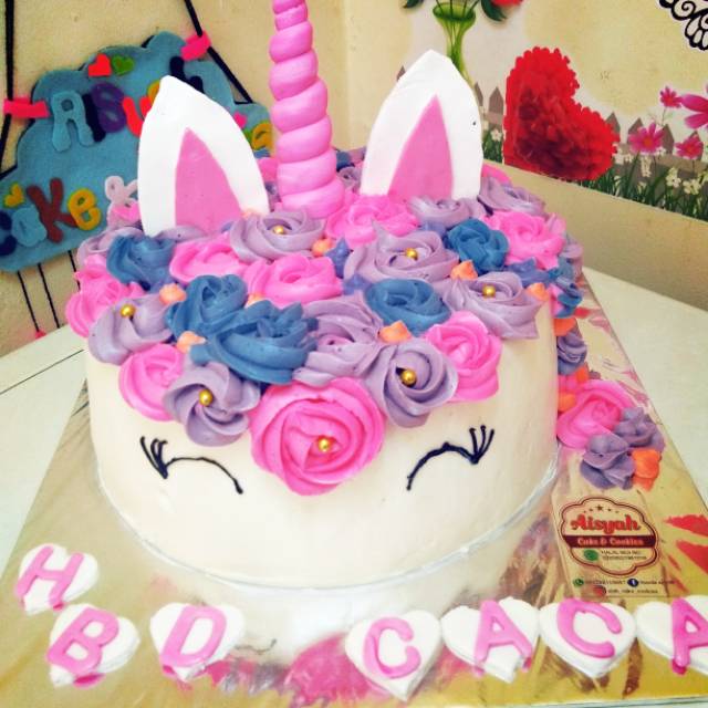 

Aisyah cake & cookies Cake unicorn 3D Halal MUI