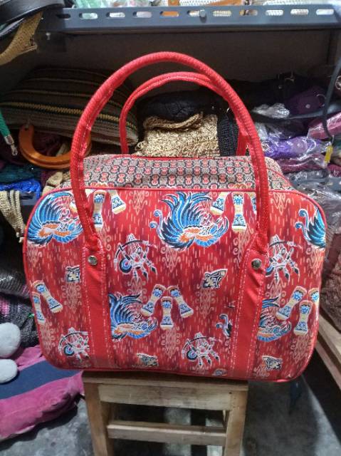 (BISA COD) TAS KOPER BAJU BAHAN BATIK UKURAN SEDANG 41x33x 25 cm - TAS LAUNDRY MURAH KHAS JOGJA