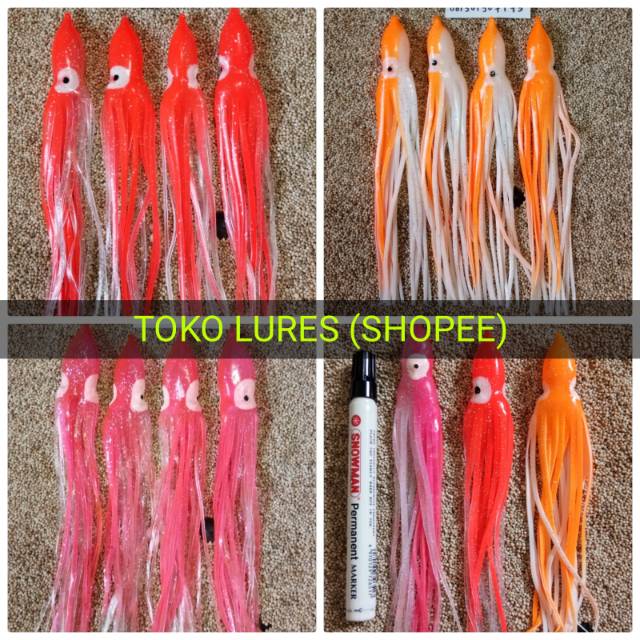 Umpan Pancing Cumi Karet Squid Lures Besar Cumi Cumi Tiruan Umpan Cumi Besar Octopus Kualitas Bagus