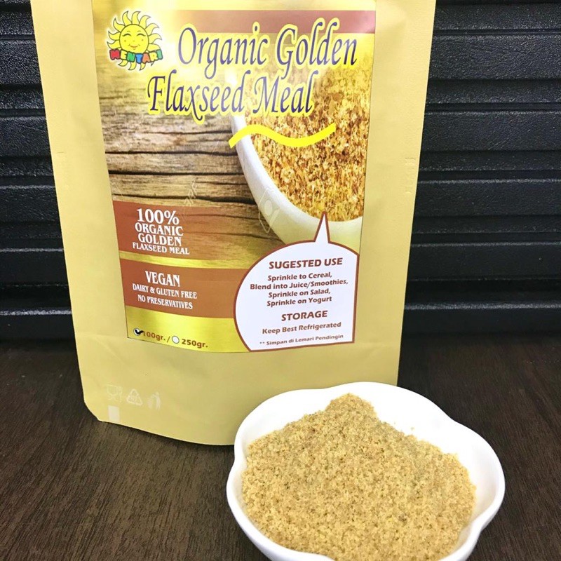 Organic Golden Flaxseed Meal 100gram Flaxmeal