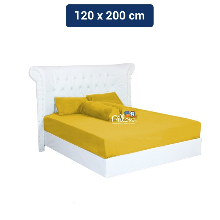 109 Pillow Sprei Polos SPS / Bedsheets Mustard 120x200cm