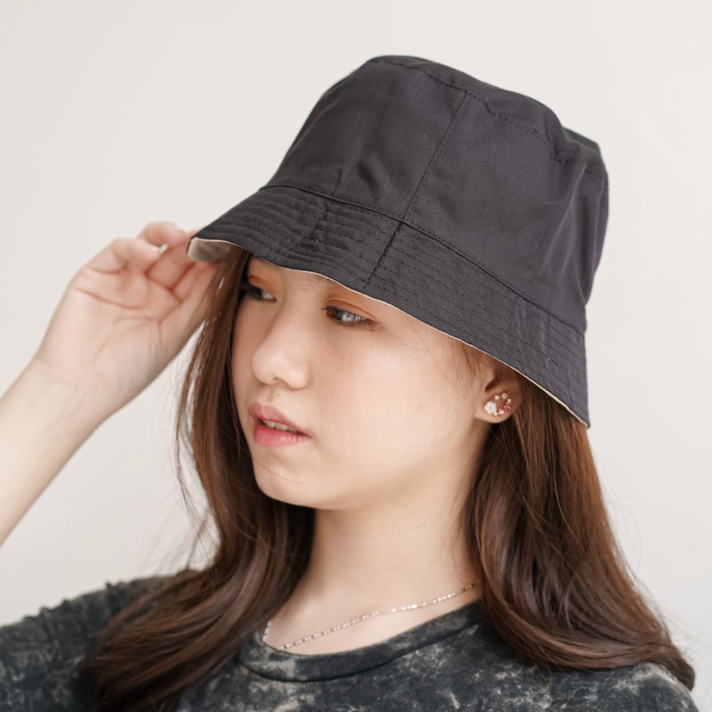 Bucket Hat Reversible | Topi Bolak Balik