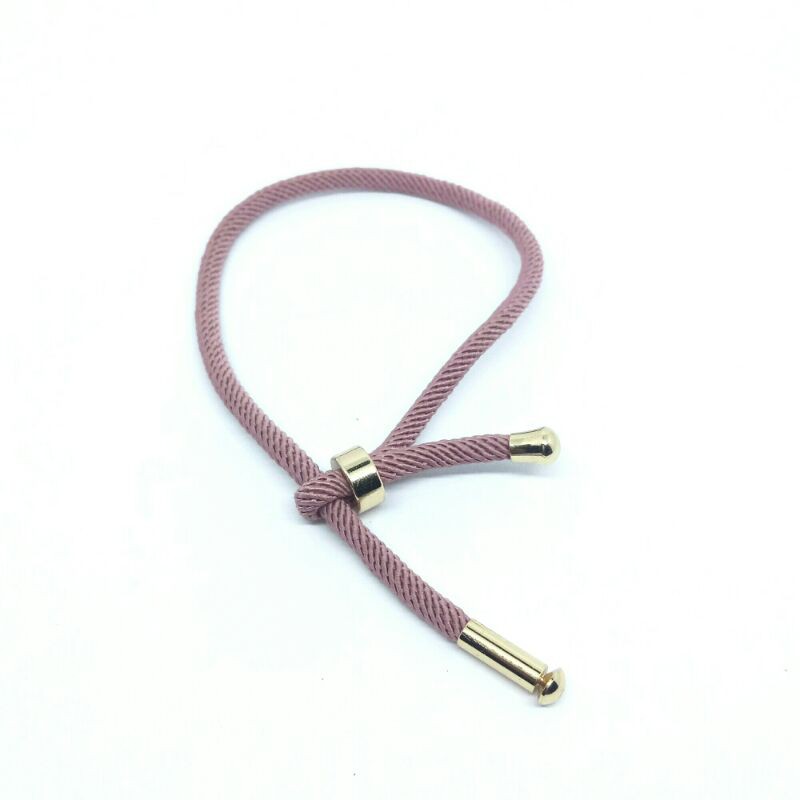 Gelang wanita inisial tali hongkong-Dusty
