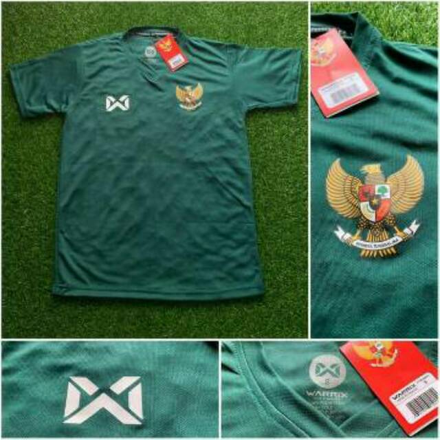 Baju Bola Jersey Grade Ori Timnas Indonesia Training U19 Green Warrix Terbaru 21 Shopee Indonesia