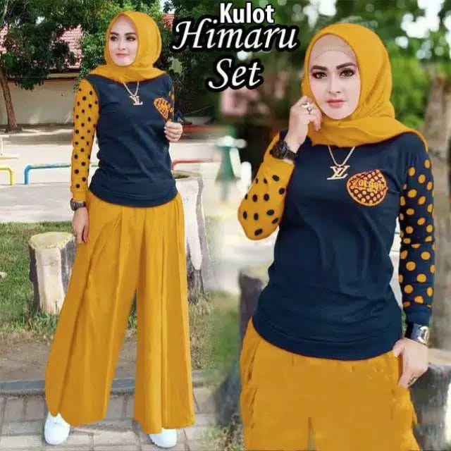 SETELAN HIMARU KULOT/ SETELAN WANITA / FASHION WANITA / SETELAN MURAH