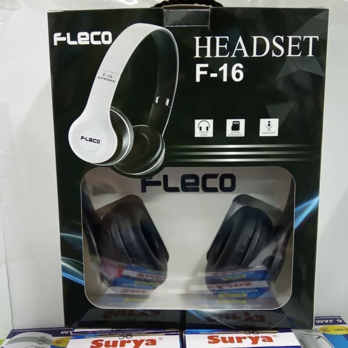 FLECO HEADSET EARPHONE BLUETOOTH FLECO F-16 F16