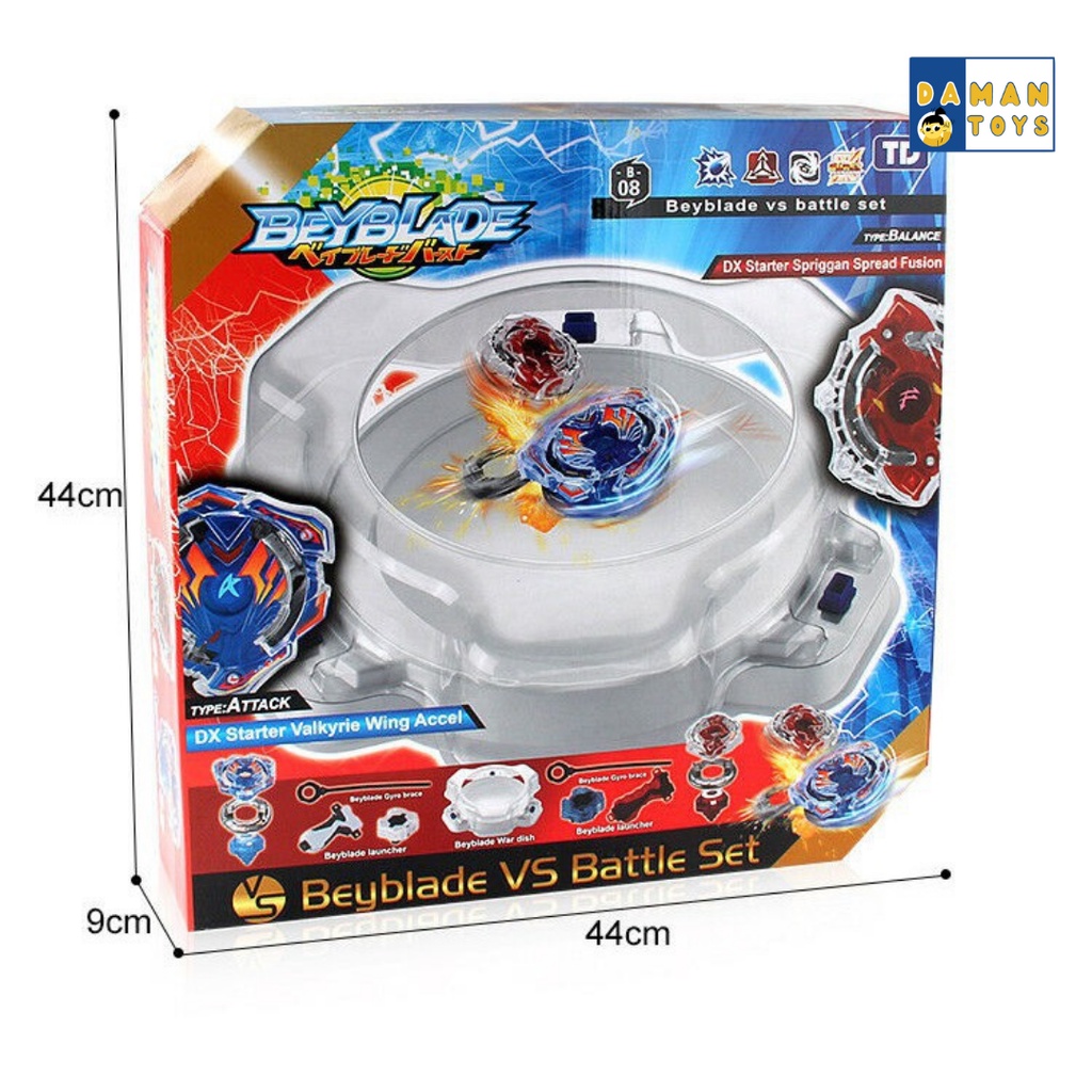 [PROMO] Mainan Gasing Beyblade VS Battle Set Valkyrie Spriggan Arena Gangsing Byblade Kado Hadiah Anak Laki