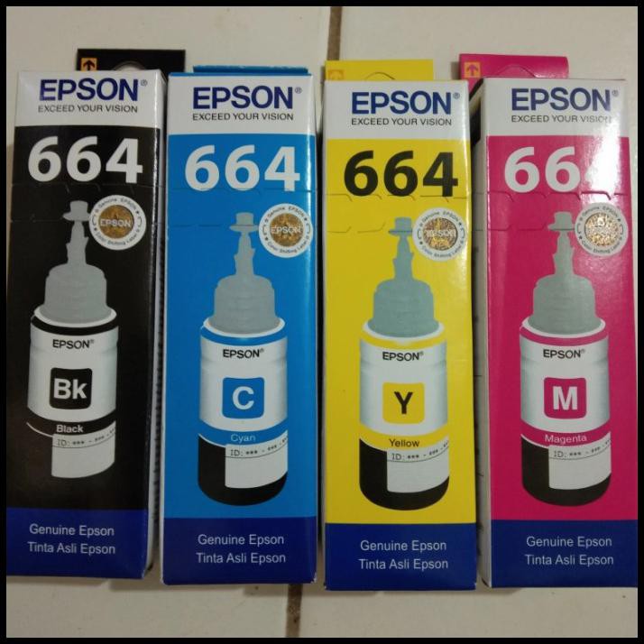 Shazfa.10 | Tinta Printer Epson 664 Original L120 L220 - Hitam