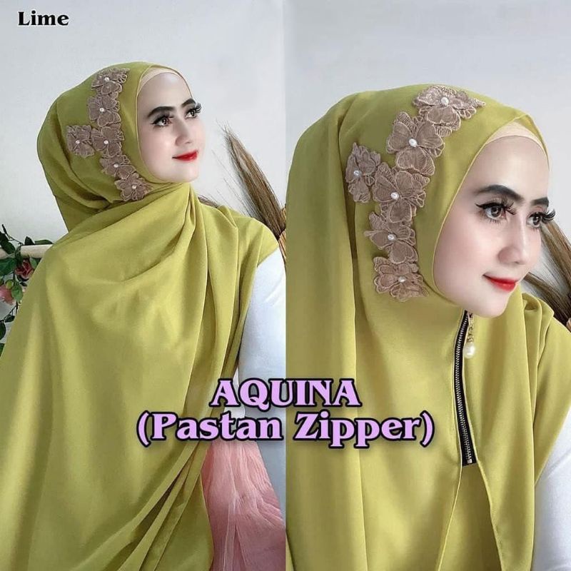 HIJAB PASTAN AQUINA ZIPPER BUNGA COCOK UNTUK PESTA-4