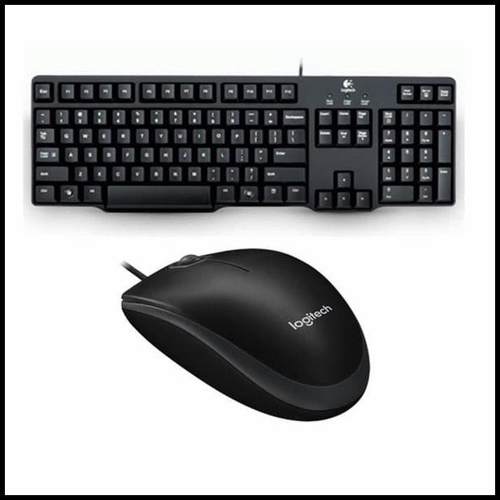 Logitech Keyboard K100 + Mouse B100 Original