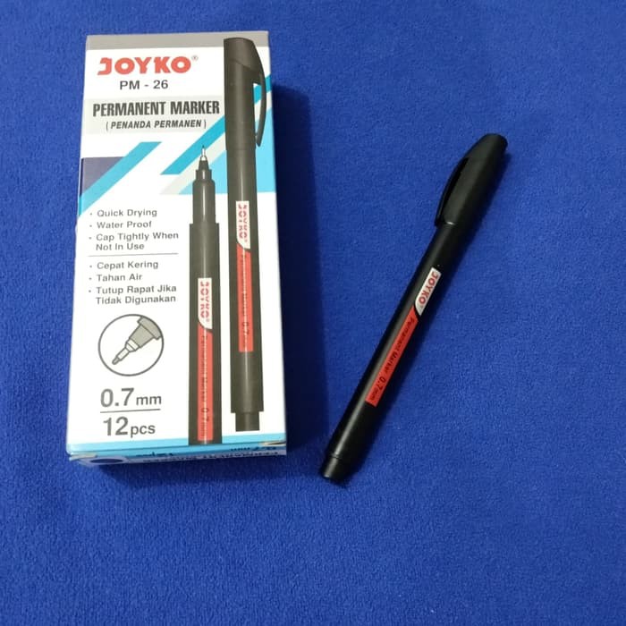 

Dijual Permanent Marker Joyko big per lusin Murah