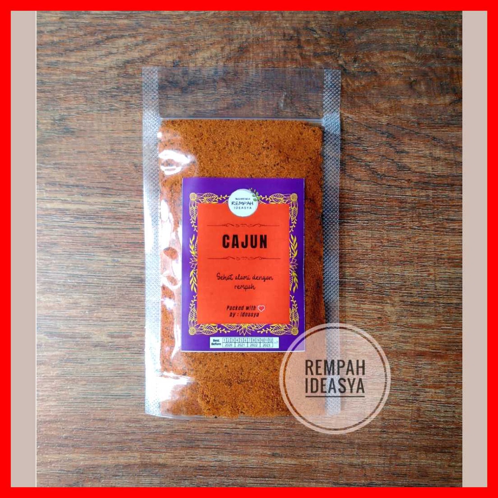 

Bumbu Cajun Spices Mix / Cajun Seasoning Bubuk Premium Export Quality 50 gr