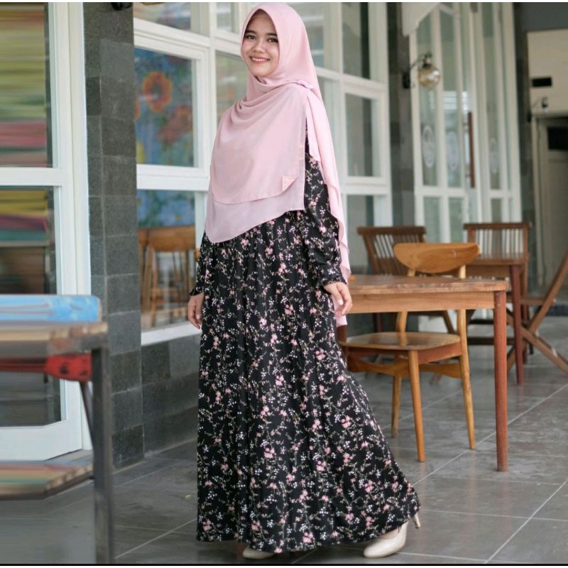 GAMIS KATUN JEPANG CERY HITAM ORI