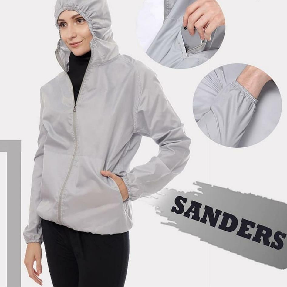Grosir Populer Jaket Olahraga Parasut Nylon Premium Jacket Sanders Original Running Sauna Suit Sepeda - 10 Warna