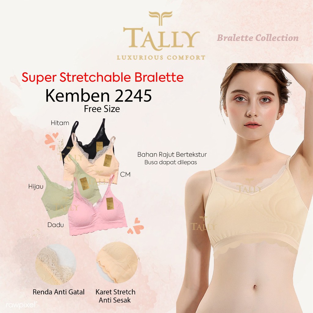 Bra Miniset Tally - Bralette Cami Bra Tally 2245