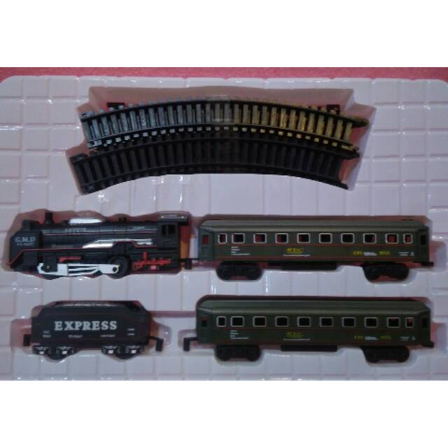Mainan Kereta Api rail king 19033-7 Hijau Tua