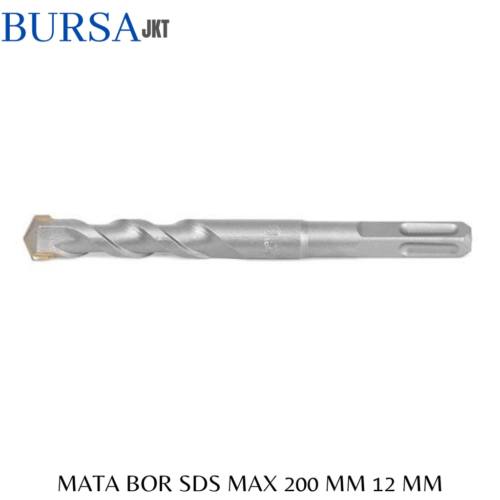 MATA BOR BOBOK PAHAT BETON SDS MAX 12 MM X 200 MM CONCRETE DRILL BIT SQUARE KOTAK