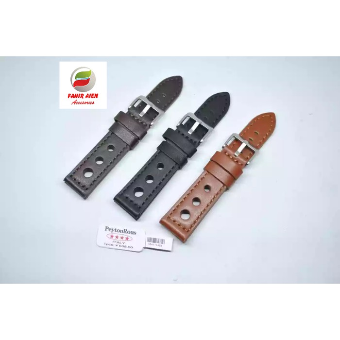 TALIJAM TALI KULIT 22MM LEATHER STRAP TALI JAM TANGAN UNIVERSAL 22MM