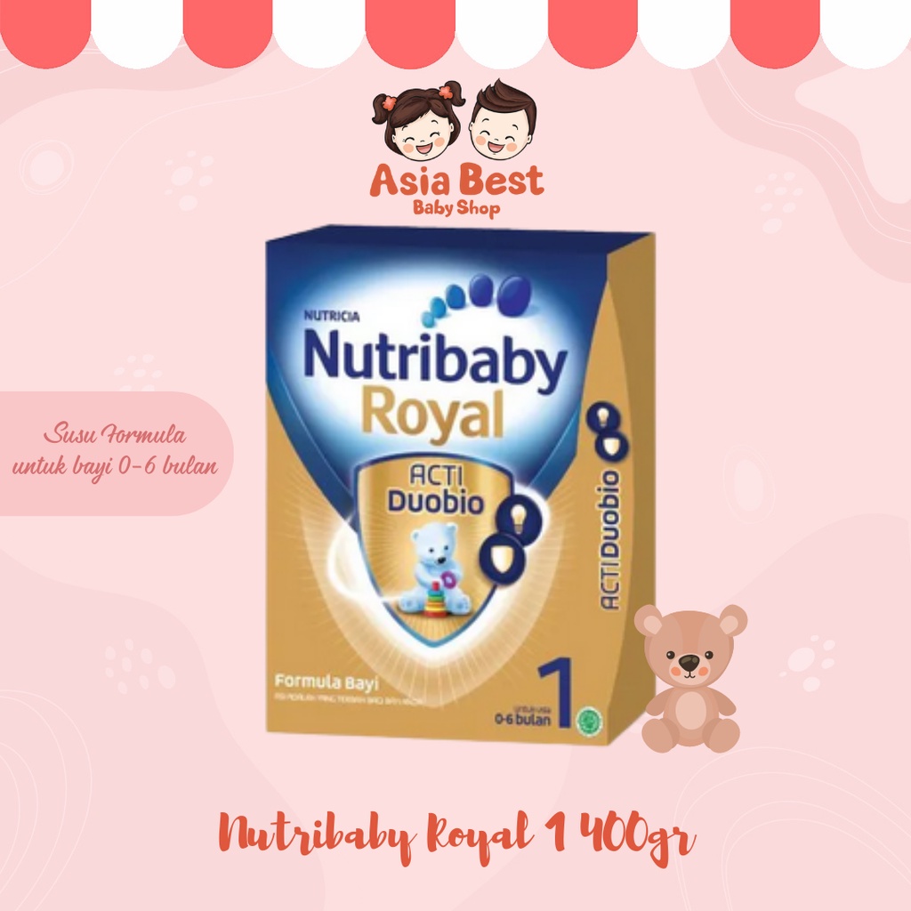 NUTRIBABY ROYAL 1 400 GR/susu formula bayi untuk usia 0-6 bulan