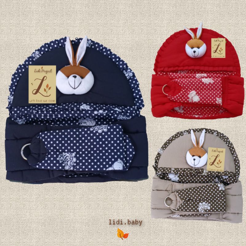 Gendongan bayi / Gendongan bayi BONEKA / Aisan bayi / Kado untuk bayi / Hampers bayi