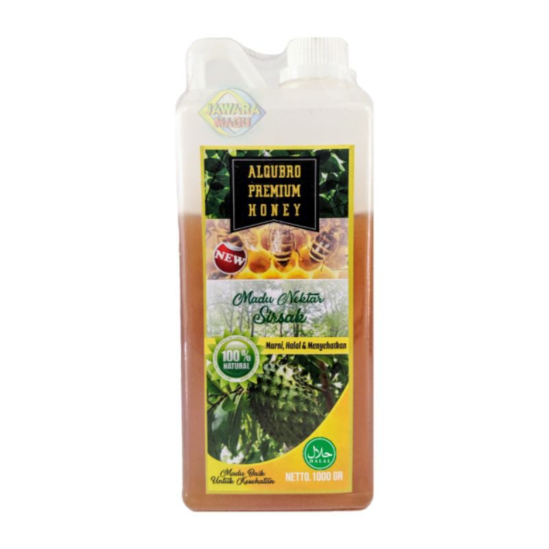 

Madu Murni Nektar Sirsak Al Qubro Premium 1000 Gr