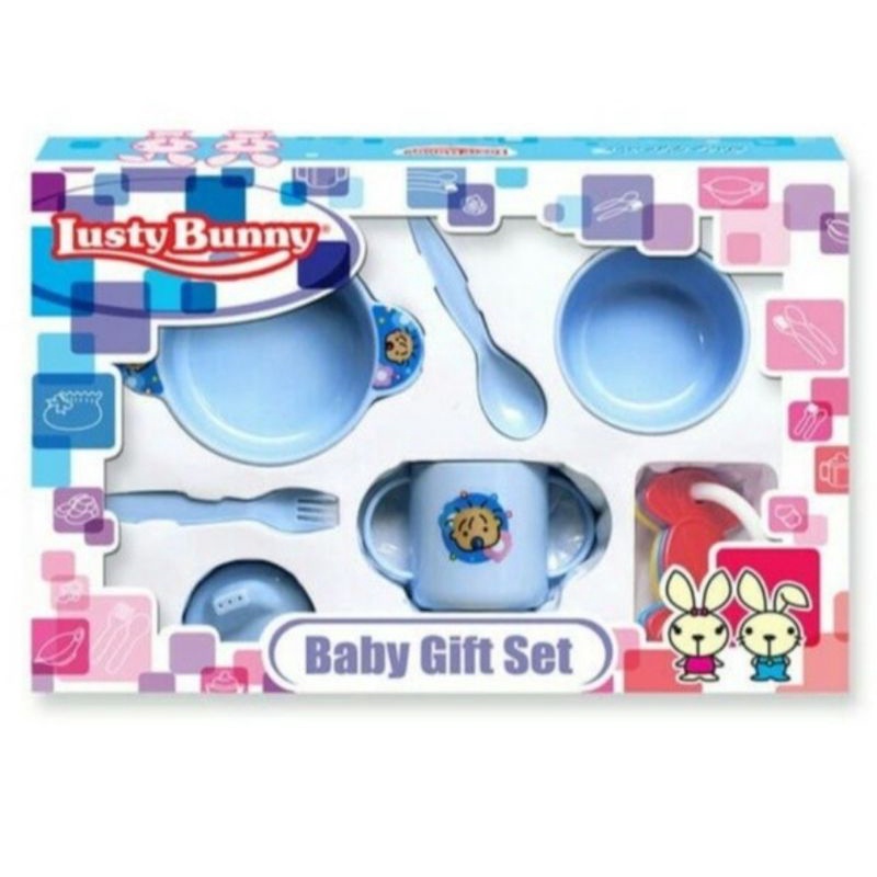 LustyBunny Baby Feeding Set LB-1827 Set Peralatan Makan Bayi &amp; Anak