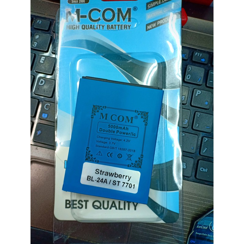 Battery Batre Baterai Double Power Mcom Strawberry Hummer 5 inch BL24A BL-24A ST7701
